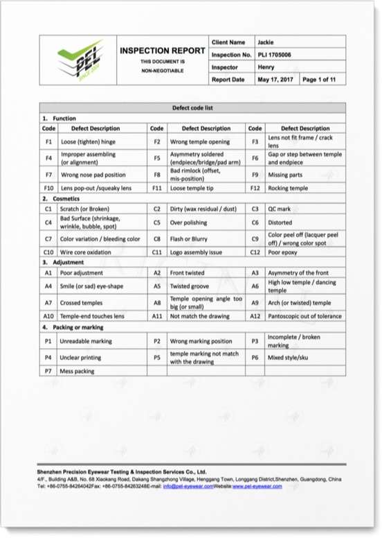 GENERAL INFORMATION AND INSPECTION SUMMARY