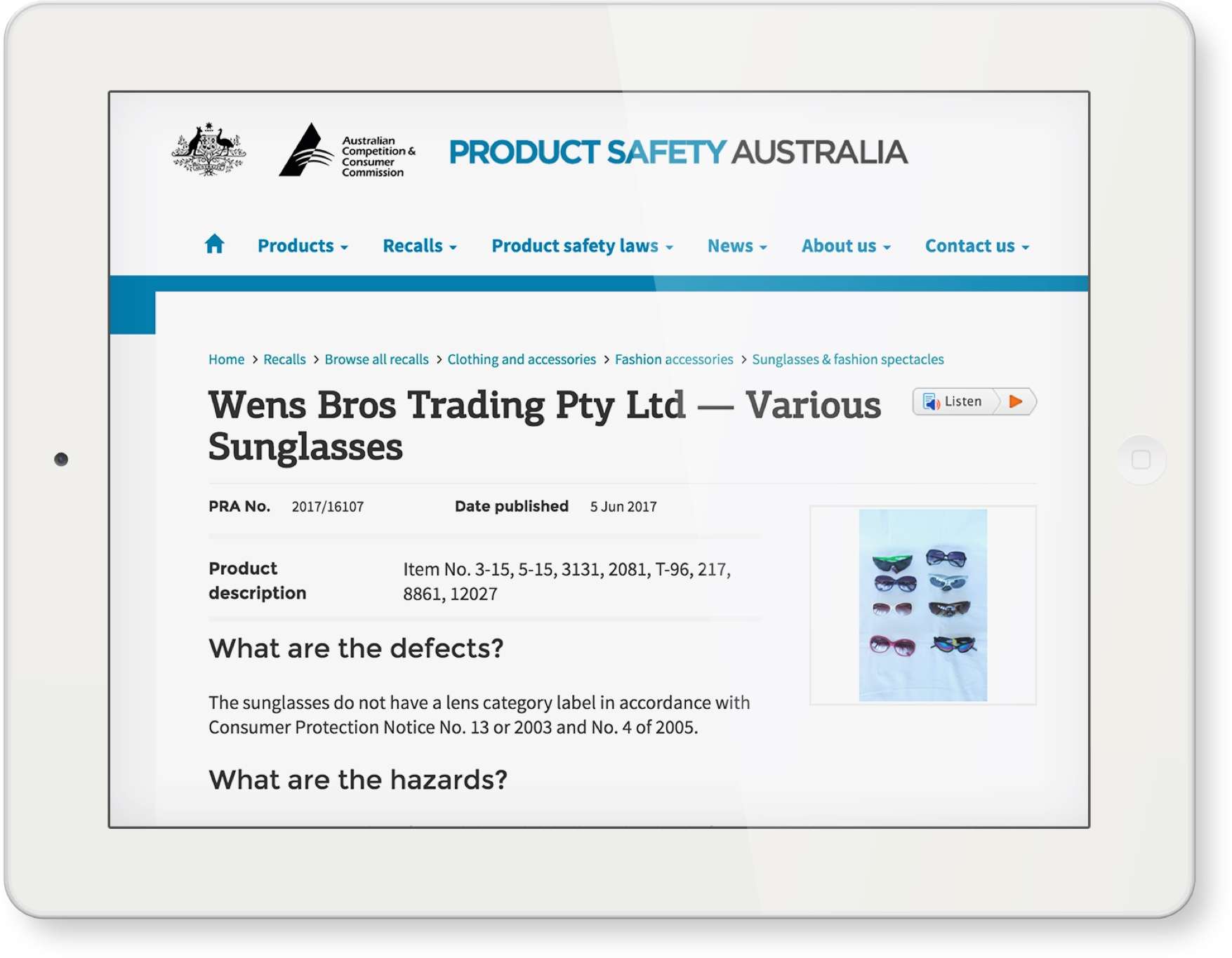 Optical market image